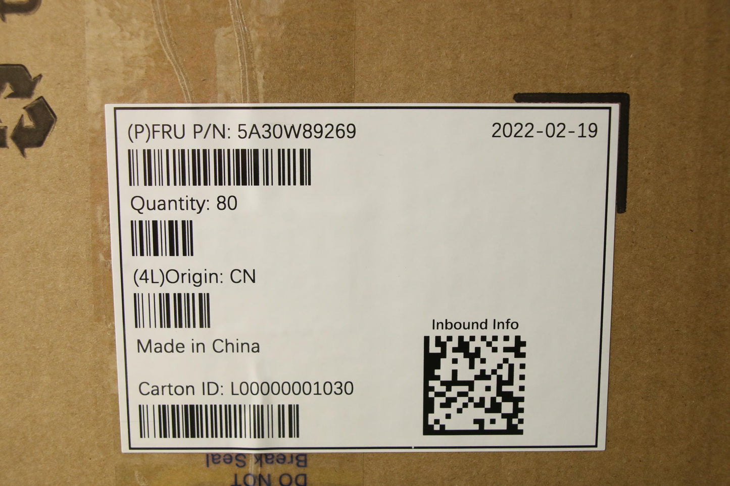 Lenovo Antenna Fru,7.4L Wifi6E 720/14 - 5A30W89269