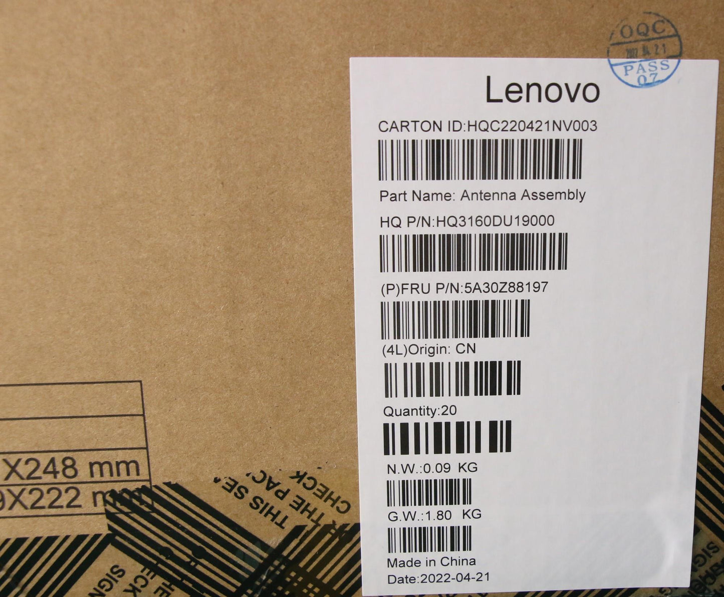 Lenovo Antenna Fru Antenna Main&Sub - 5A30Z88197