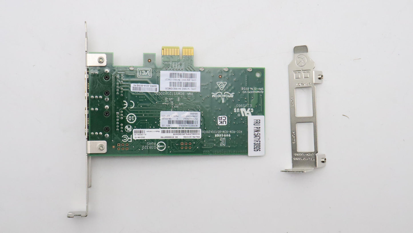 Lenovo Asm Broadcom 5720 2Ports - 5A71F30926