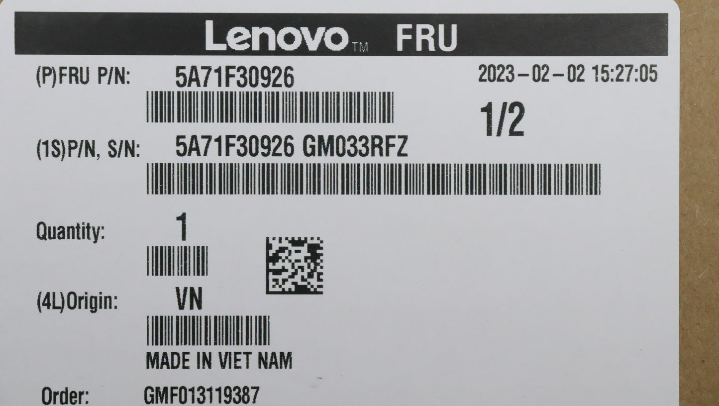 Lenovo Asm Broadcom 5720 2Ports - 5A71F30926