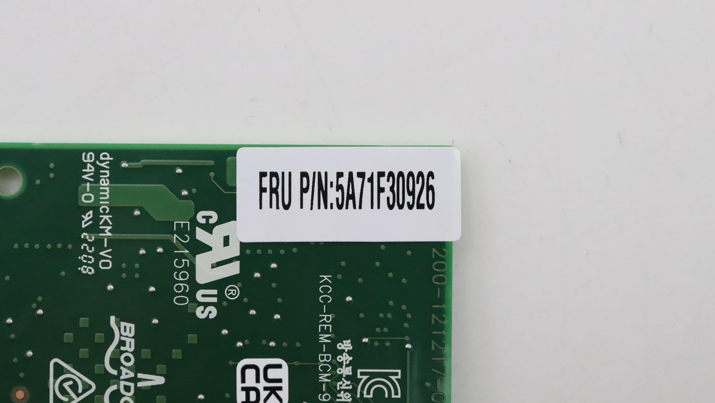 Lenovo Asm Broadcom 5720 2Ports - 5A71F30926