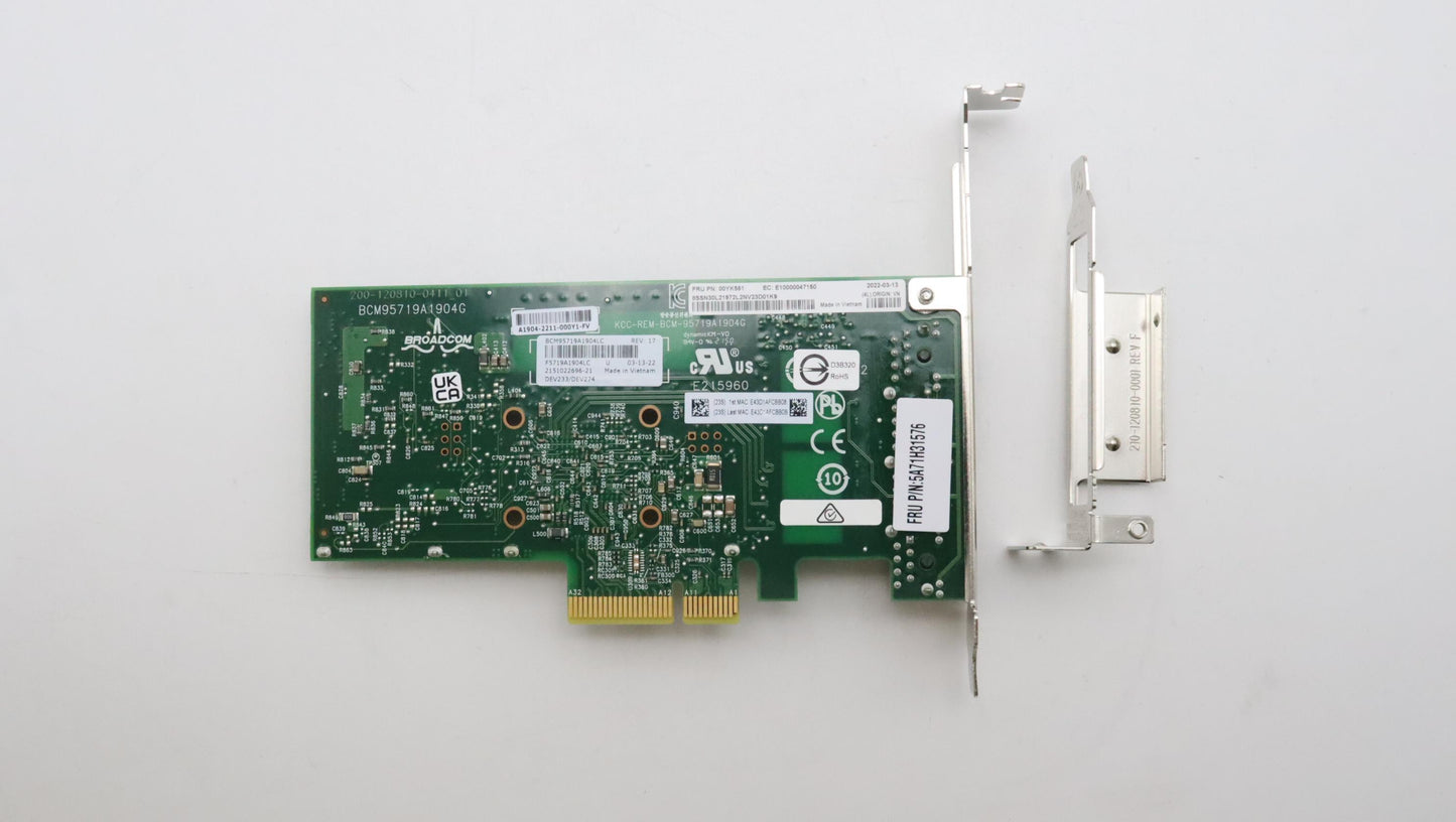 Lenovo Asm Broadcom 5719 4Ports - 5A71H31576