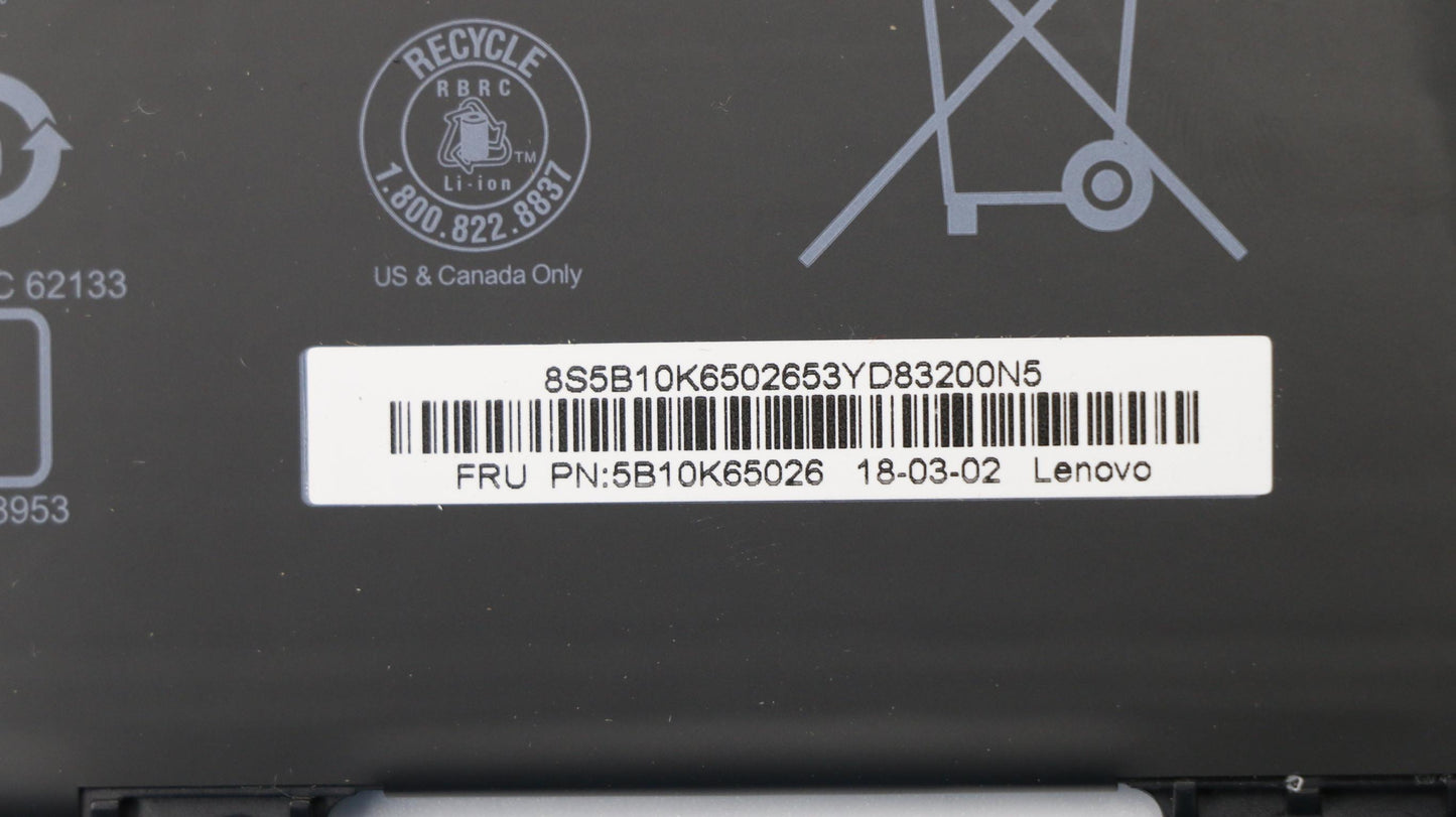 Lenovo Laptop Battery - 5B10K65026