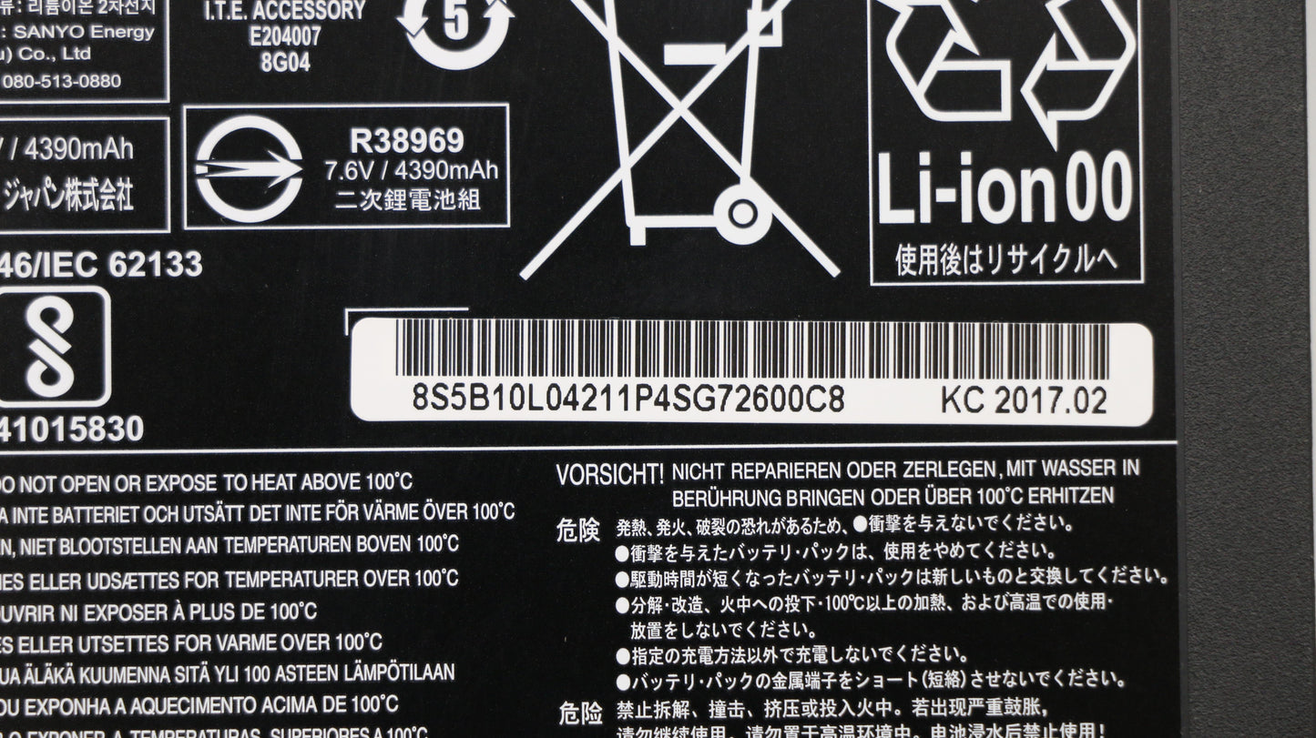 Lenovo Lv92Ndbat(Li 2Cell 35Wh/4.6A)W - 5B10M31872