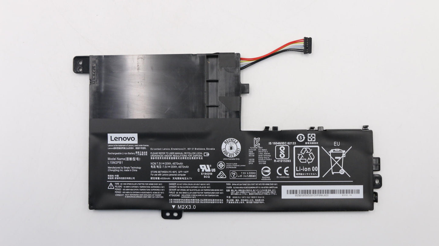 Lenovo (5B10M50528) Battery, 7.5V, 35Wh, 2-cell