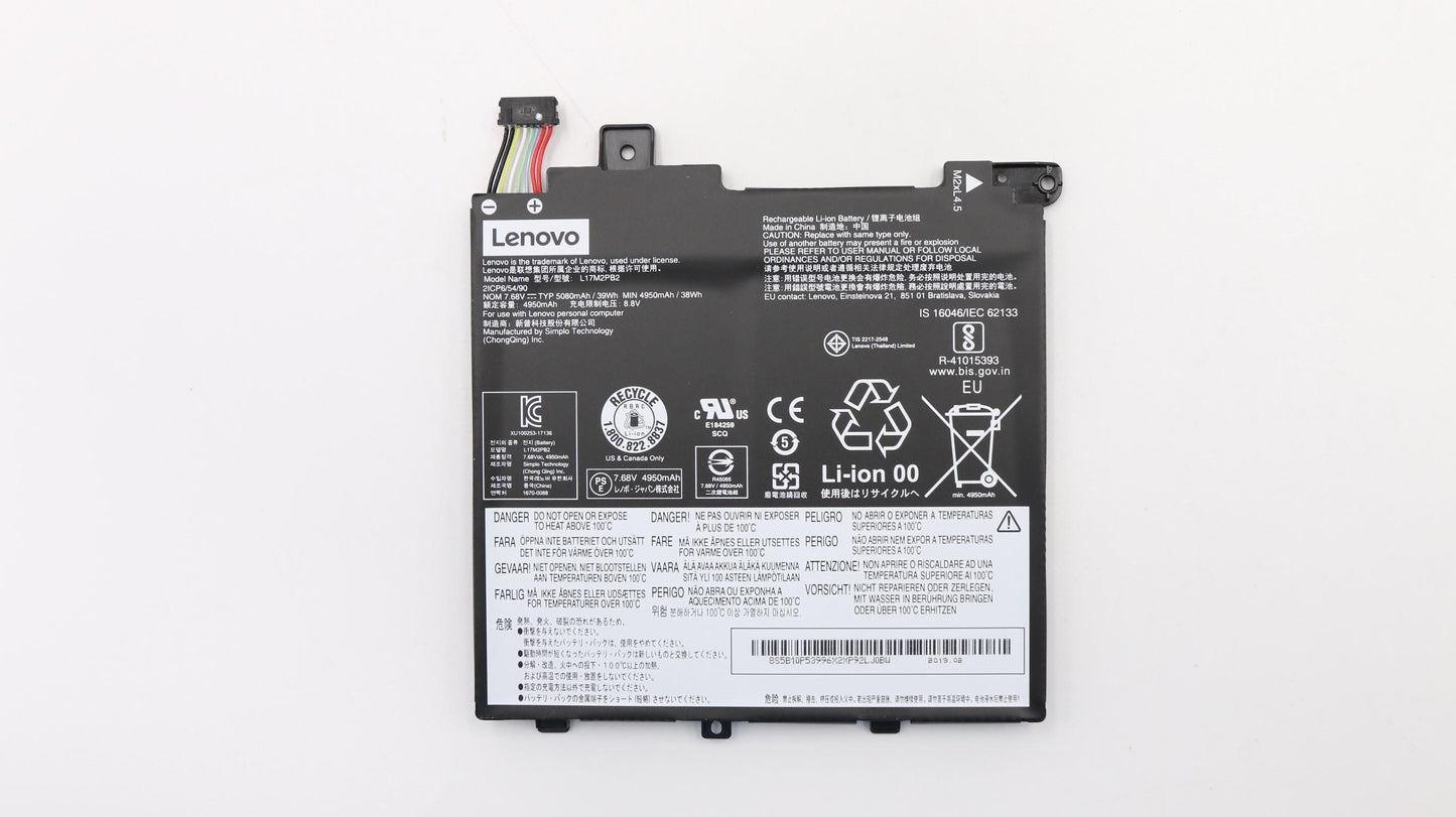 Lenovo 5B10P53996 Spa L17M2Pb2 768V39Wh2Cell Bty