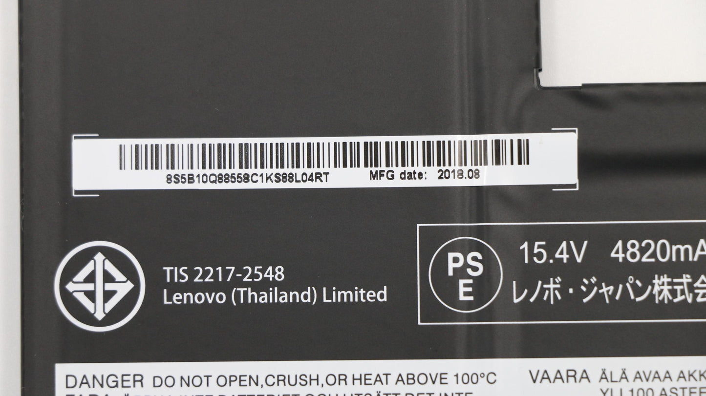 Lenovo Cp/C L17C4Pg2 15.4V76Wh4Cell - 5B10Q88558