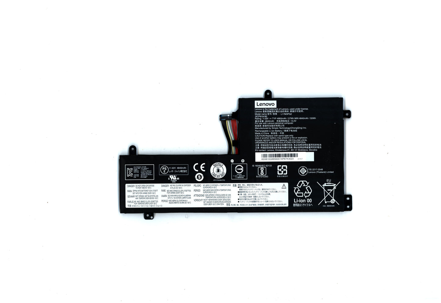 Lenovo 5B10Q88560 Batt Sp Al 3S1P 4.955Ah 8 2Bx