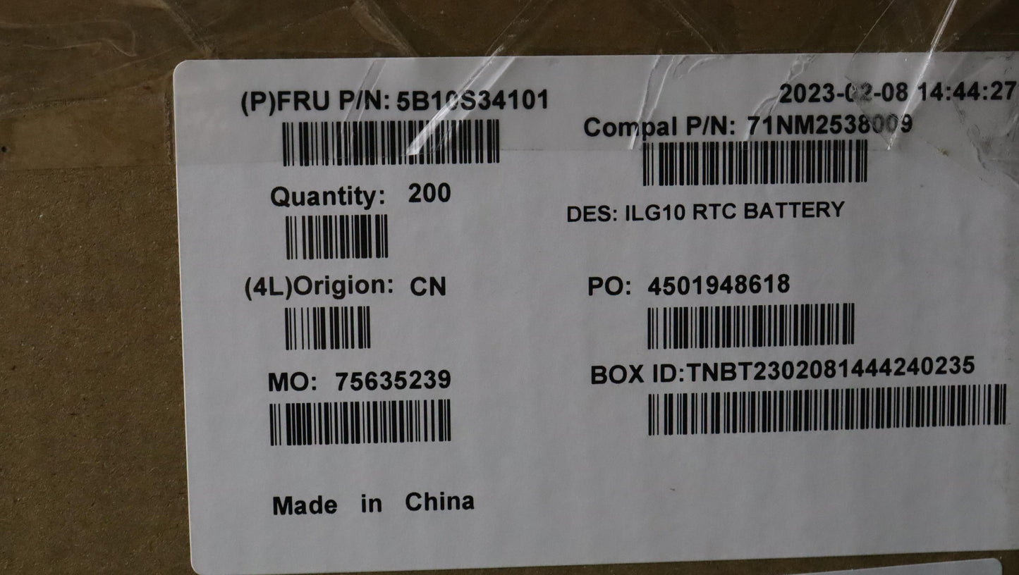 Lenovo Battery Cmos Battery C 82Xv - 5B10S34101