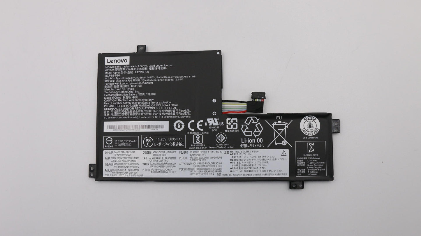 Lenovo 5B10S73396 Sp/A L17M3Pb0 11.25V42Wh3Cell