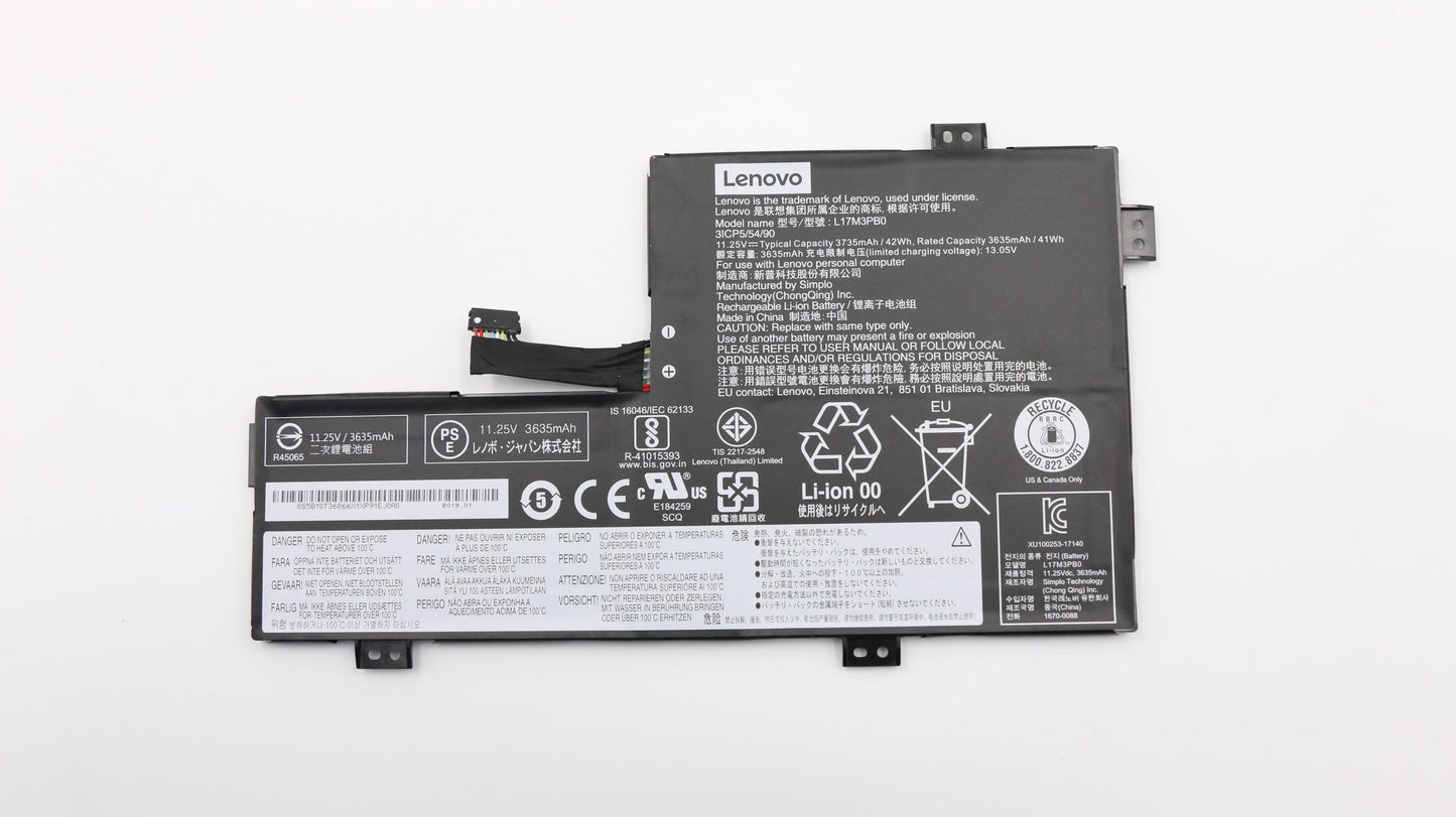 Lenovo 5B10T36866 Sp/A L18M3Pg5,11.25V42Wh3Cell