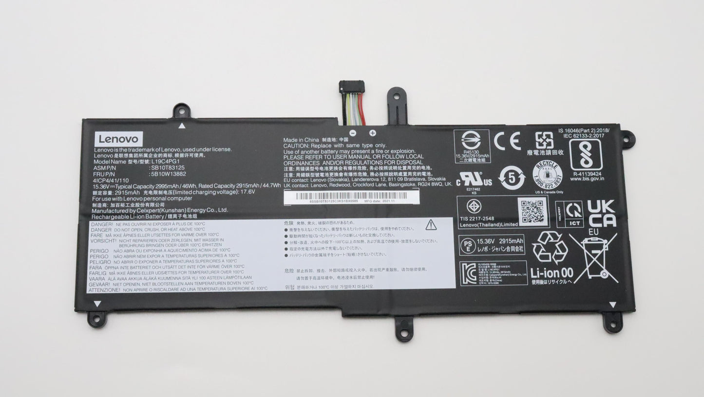 Lenovo (5B10W13882) Internal Battery, 4-cell, 45 Wh