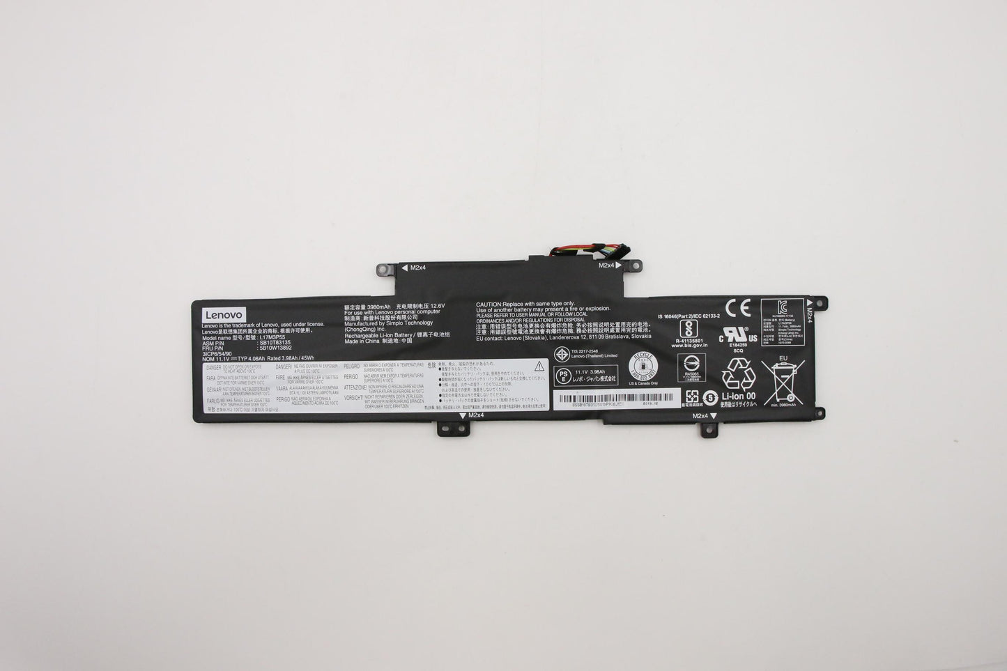 Lenovo (5B10W13892) 3-Cell Battery, 11.1V, 45Wh