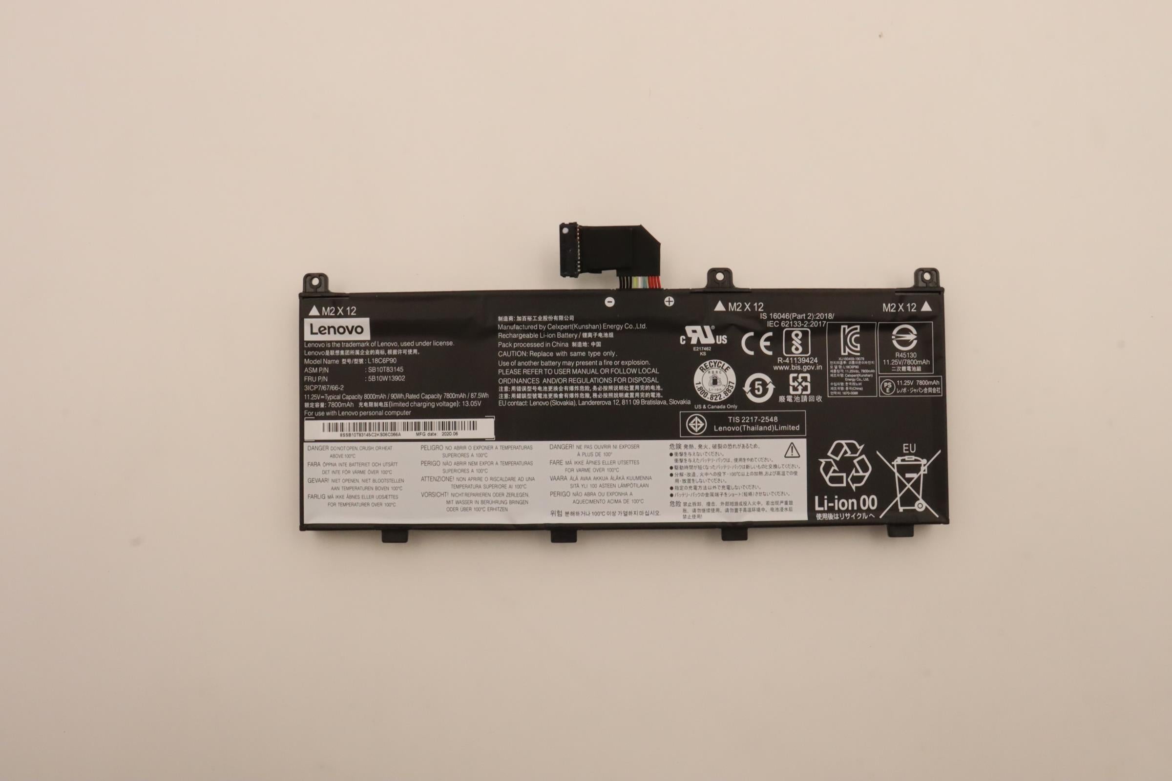 Lenovo Laptop Internal Battery 6-Cell 90Wh - 5B10W13902– LenovoPart