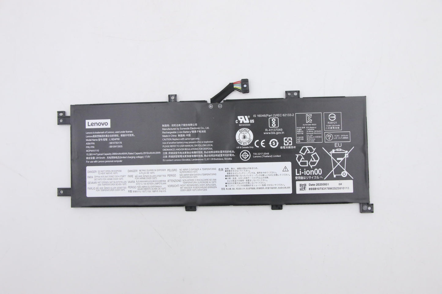 Lenovo Battery Internal 4C 46Wh Liion - 5B10W13935