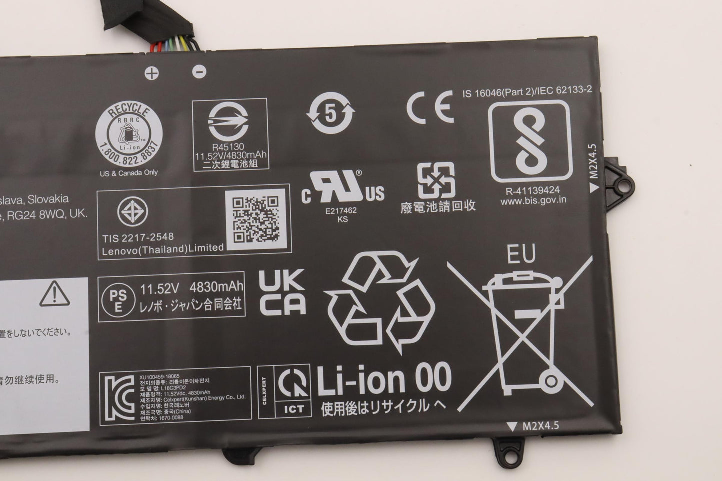 Lenovo (5B10W13955) 3-Cell Battery, 11.52V, 57Wh