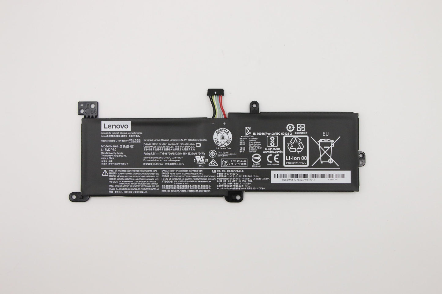 Lenovo (5B10W67165) Battery, 7.5V, 35 Wh, 2-cell