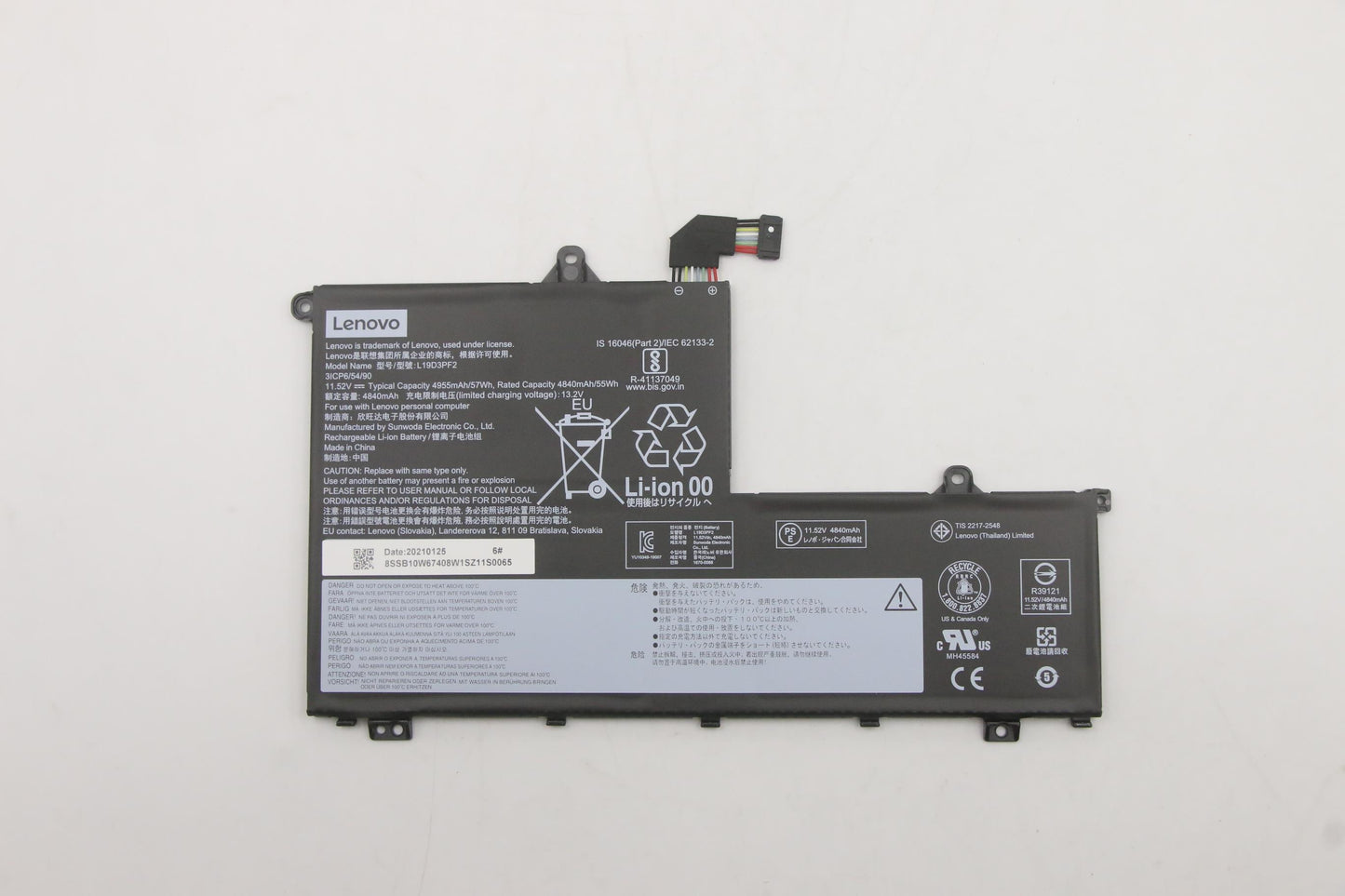 Lenovo Sd/A L19D3Pf2 11.55V57Wh3Cell - 5B10W67394