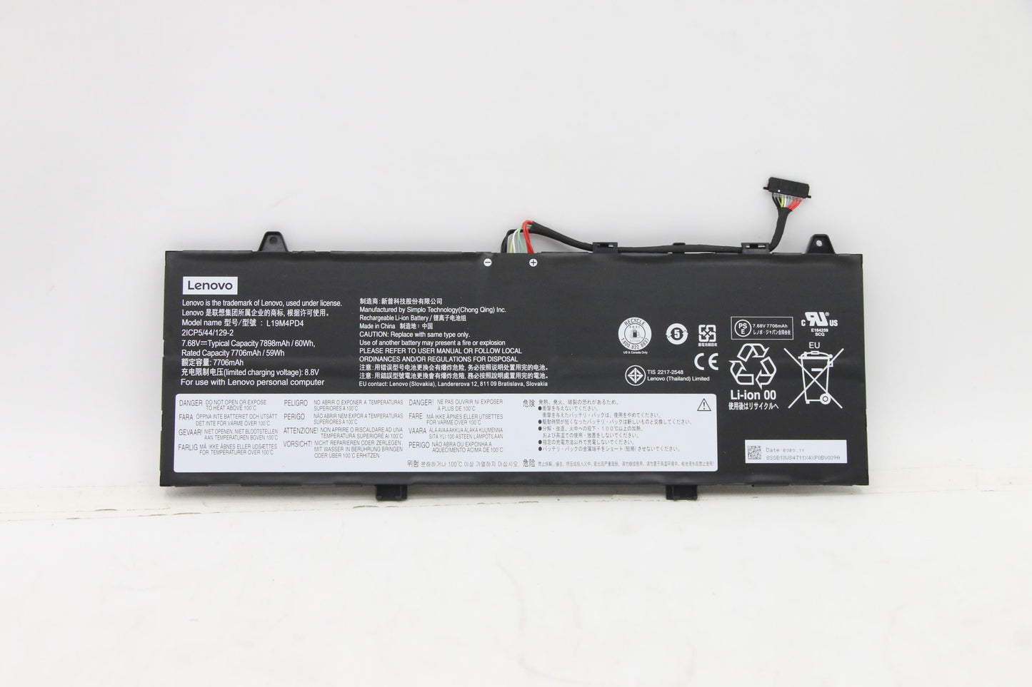 Lenovo Sp/A L19M4Pd4 7.68V60Wh4Cell - 5B10W84712