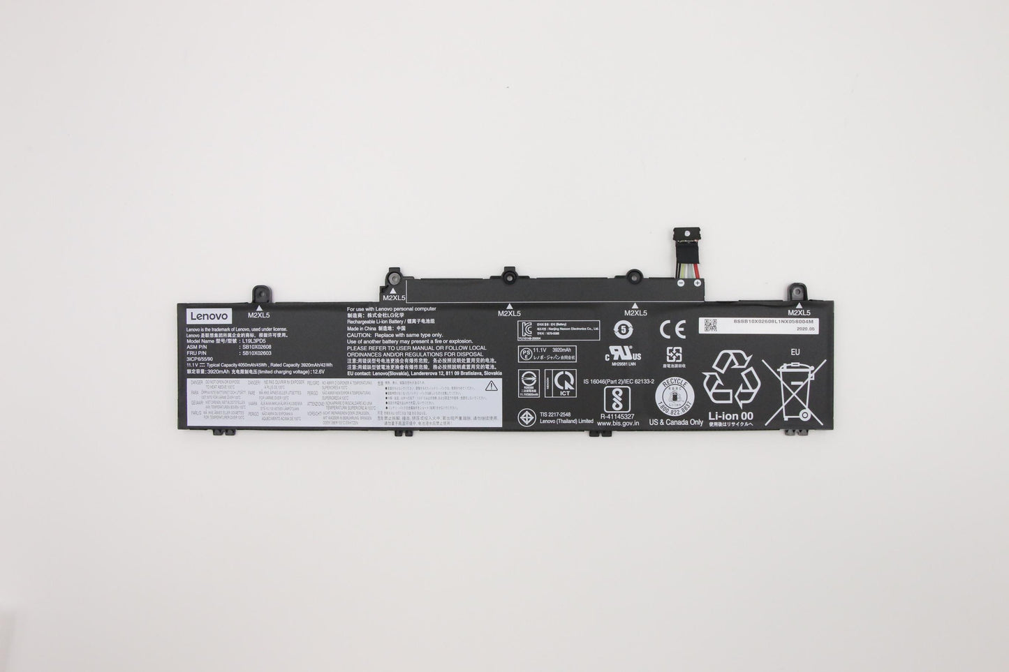 Lenovo (5B10X02603) Internal Battery, 11.1V, 45 Wh, 3-cell