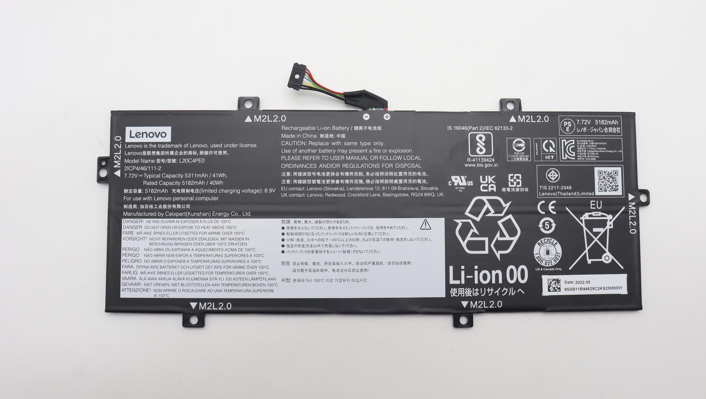 Lenovo Battery Cp/C L20C4Pe0 7.72V41W - 5B11B44627