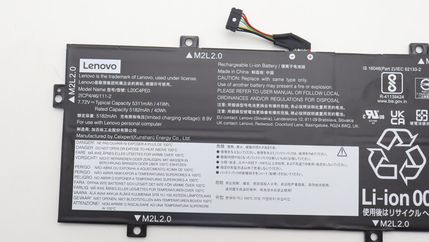 Lenovo Battery Cp/C L20C4Pe0 7.72V41W - 5B11B44627