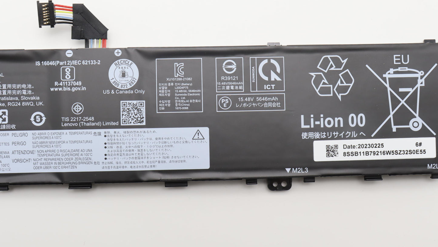 Lenovo (5B11B79218) Internal 4-Cell Battery, 90 Wh