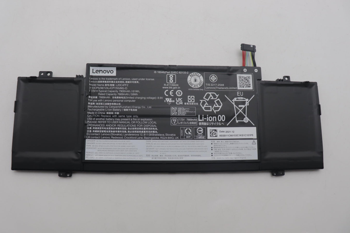 Lenovo Battery Cp/C L20C4Pf2 7.72V61W - 5B11C66151