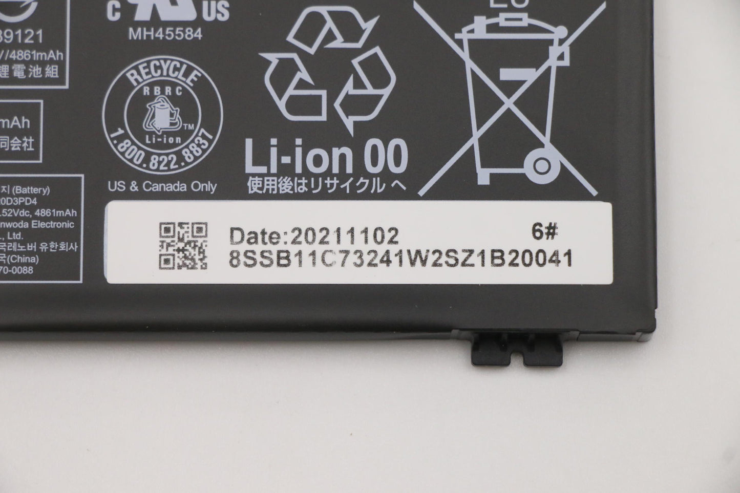 Lenovo Battery Sd/C L20D3Pd4 11.52V57 - 5B11C73242