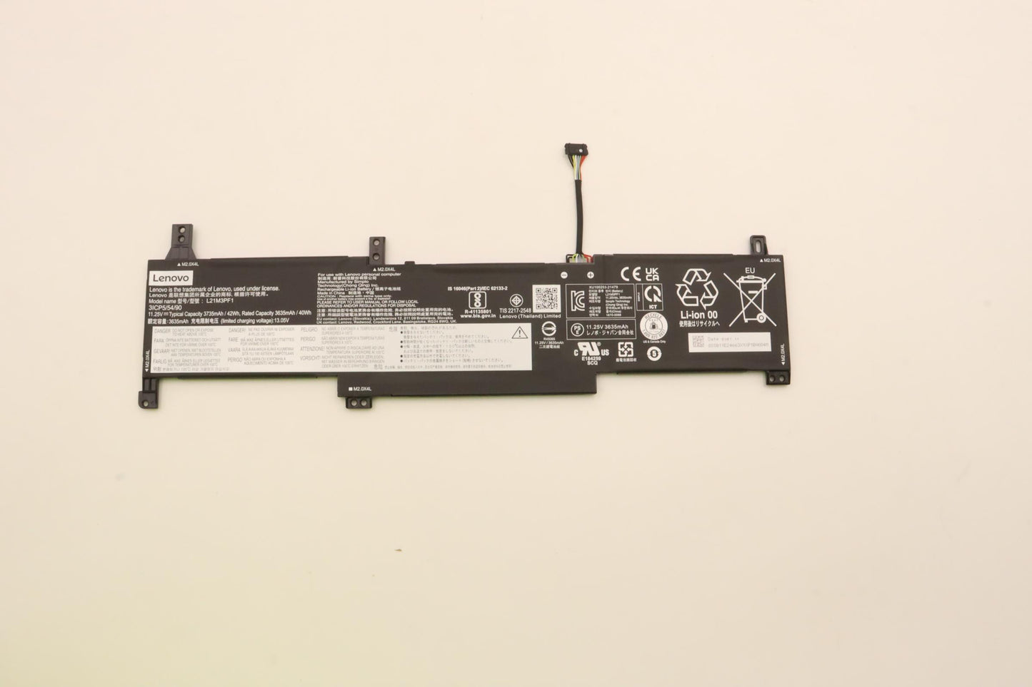 Lenovo Battery 3Cell 42Wh 11.25V L21M - 5B11E24662
