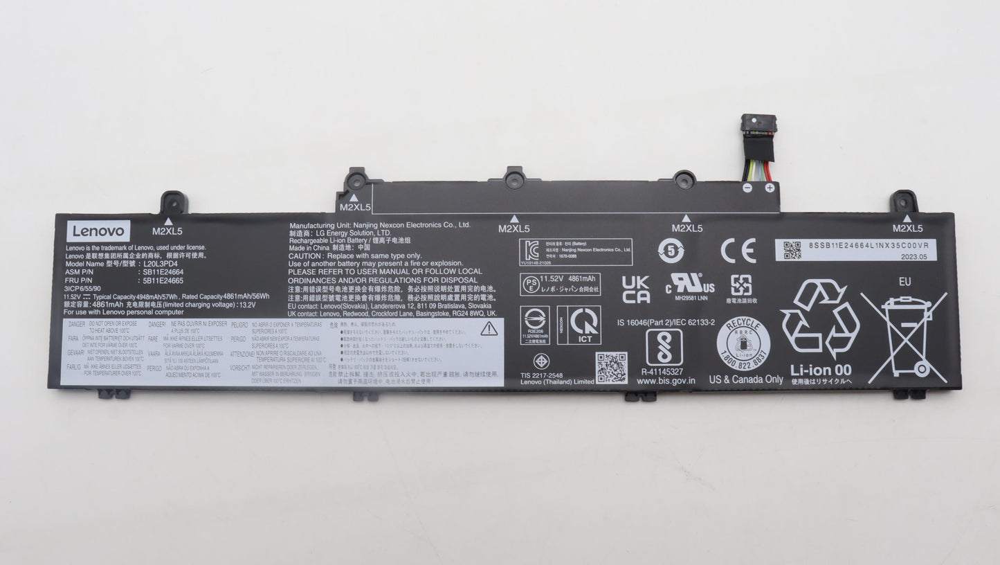 Lenovo Battery 3Cell 57Wh 1152V L20L3 - 5B11E24665