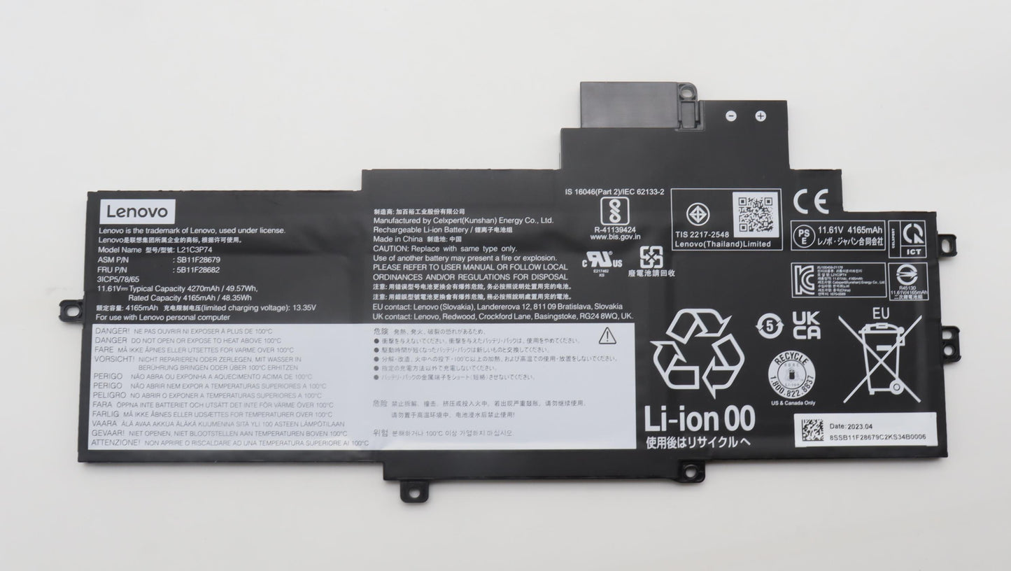 Lenovo Battery Internal, 3C, 495Wh, L - 5B11F28682