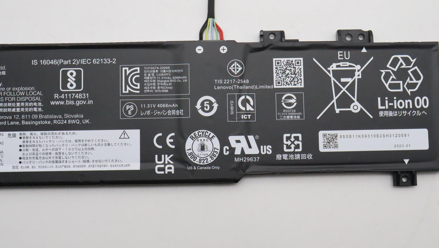 Lenovo Battery 3Cell 47Wh 1131V L22B3 - 5B11K09314