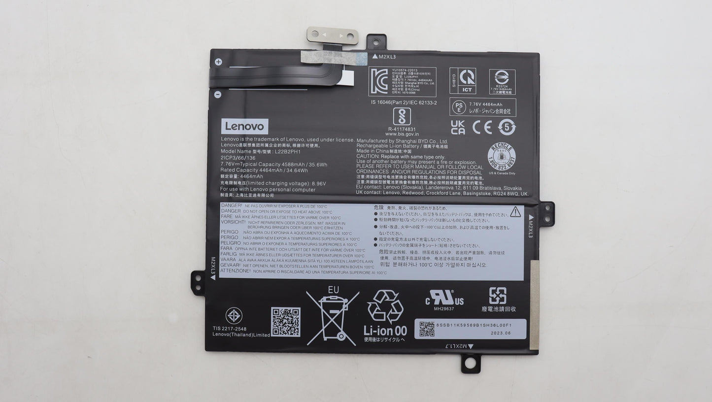 Lenovo Battery 2Cell 35.6Wh 7.76V L22 - 5B11K59566