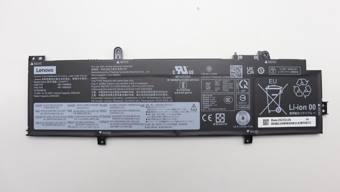 Lenovo Battery Internal, 4C 5 - 5B11M90029