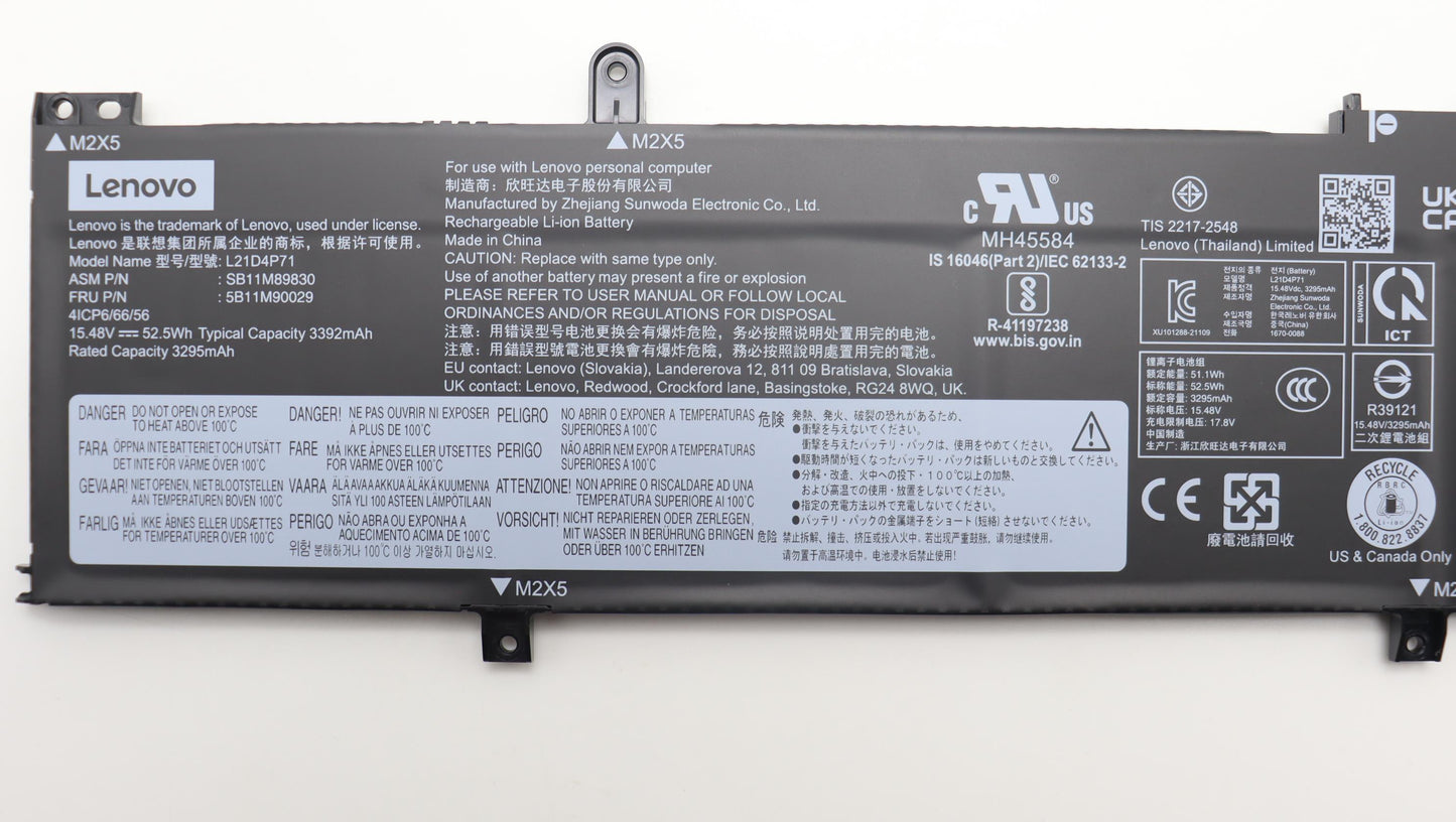 Lenovo Battery Internal, 4C 5 - 5B11M90029