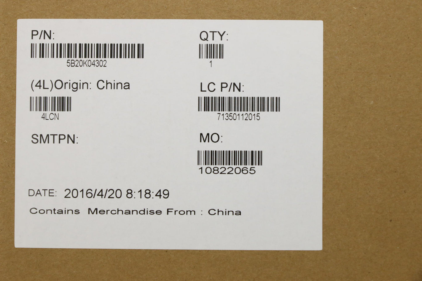 Lenovo Mb E16010 Uma 1000Mblk - 5B20K04302