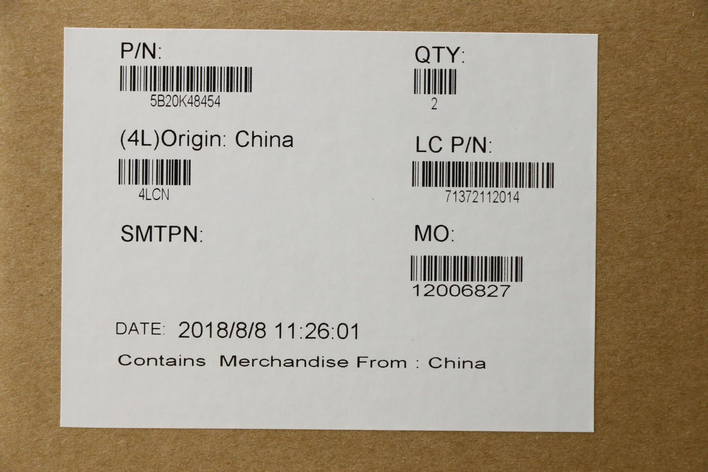 Lenovo Motherboard - 5B20K48454