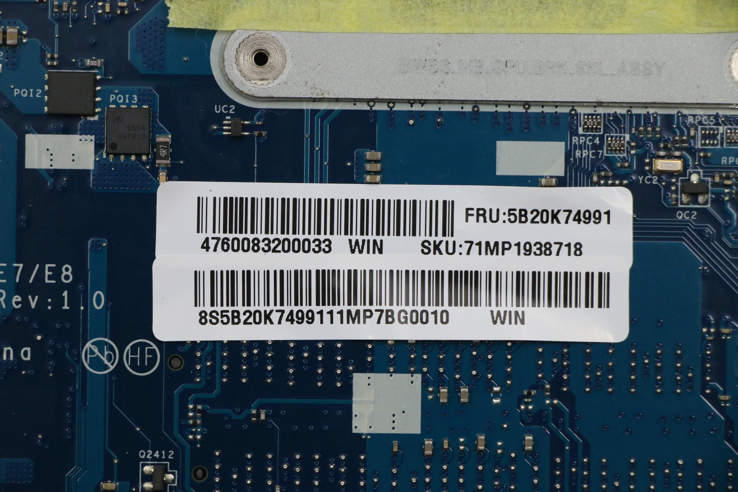 Lenovo Pl System Boards - 5B20K74991