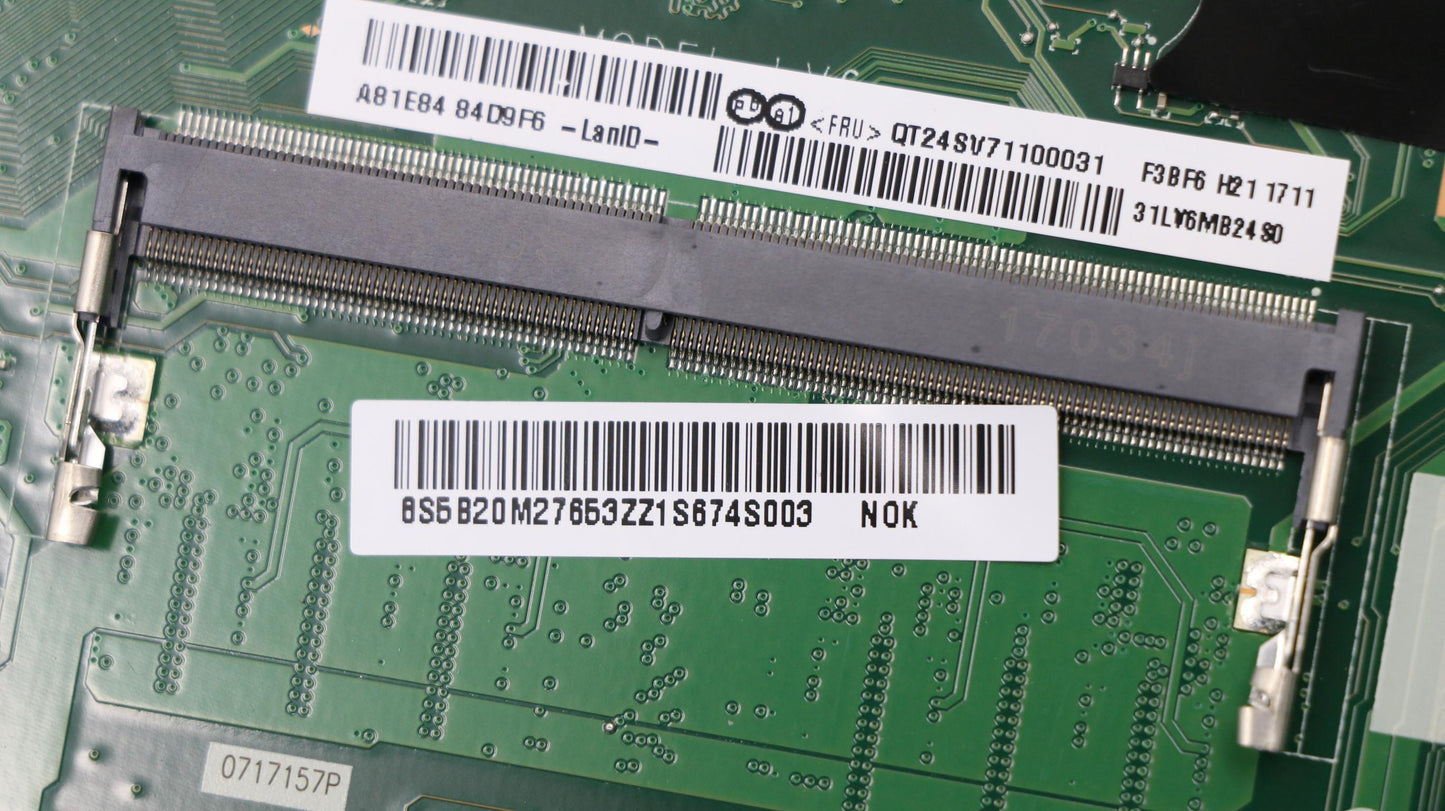 Lenovo Lv6A Mb(I3Cpu2.4G,Hsfo)Vol Dos - 5B20M27653