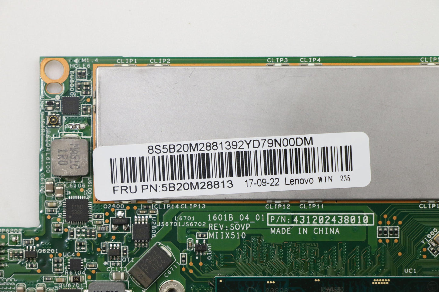 Lenovo Mb 3N80U1 I76500Win8G Tpmprclt - 5B20M28813
