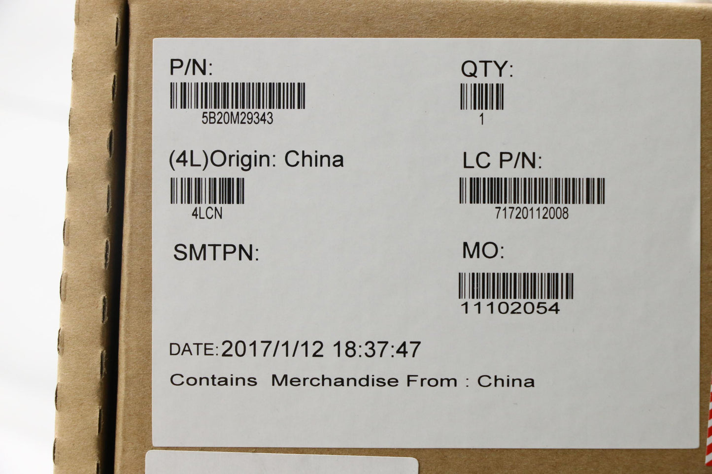Lenovo Mb Nma982 I7-7500U Uma D4G-Blk - 5B20M29343