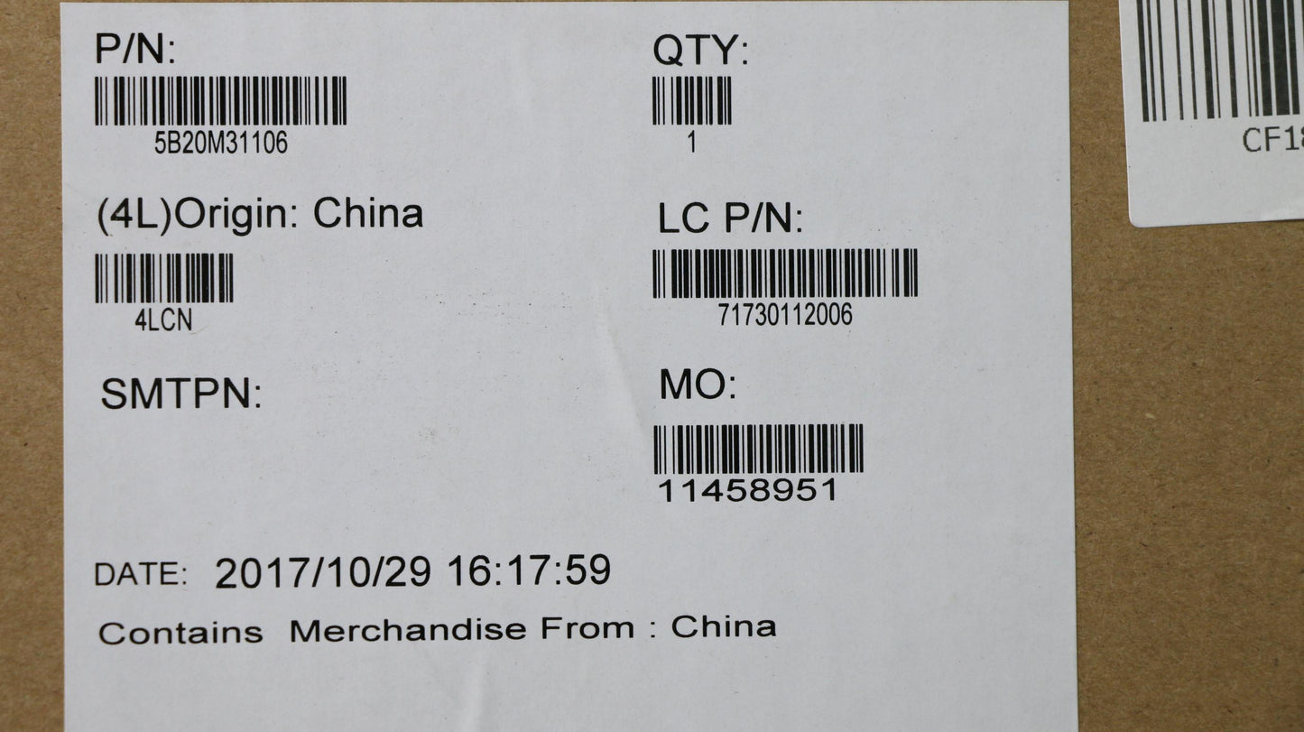 Lenovo Mb I7-7500U N16Sgtr 4Gl D4G Nb - 5B20M31106
