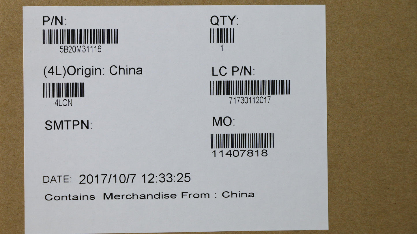 Lenovo Mb I5-7200U N16Sgtr 4Gl D4G Nb - 5B20M31116