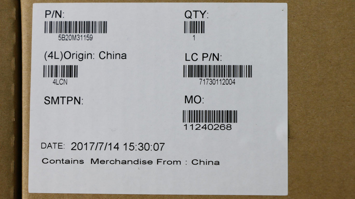 Lenovo Mb I7-7500U Uma D4G Bl-Blk - 5B20M31159