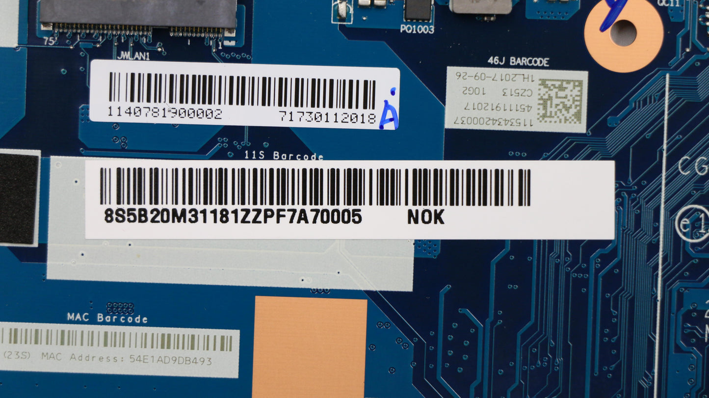 Lenovo Mb I5-7200U N16Sgtr 4Gl D4G Nb - 5B20M31181