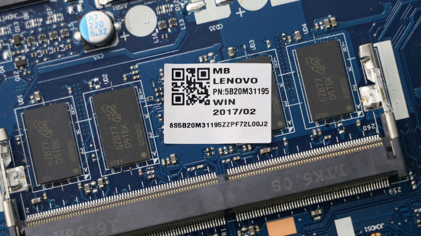 Lenovo Mb I7-7500U N16Sgtr 4Gl D4G Bl - 5B20M31195