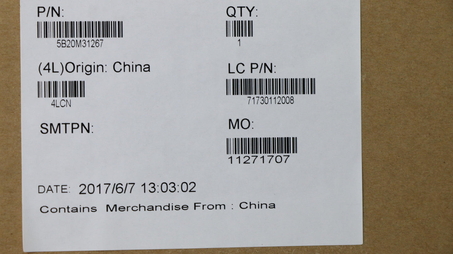 Lenovo Mb I7-7500U N16Sgtr 4Gl D4G Bl - 5B20M31267