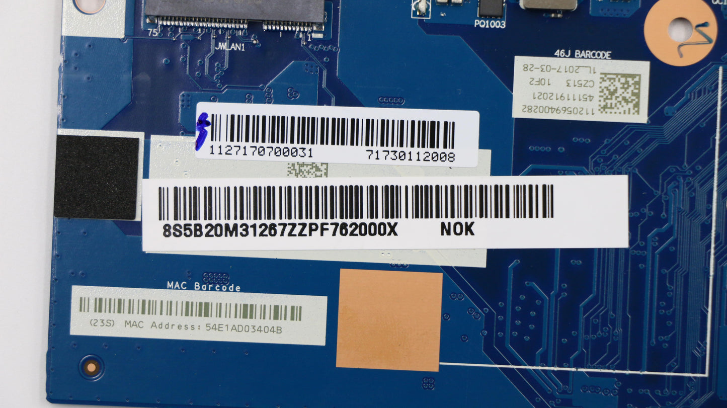 Lenovo Mb I7-7500U N16Sgtr 4Gl D4G Bl - 5B20M31267
