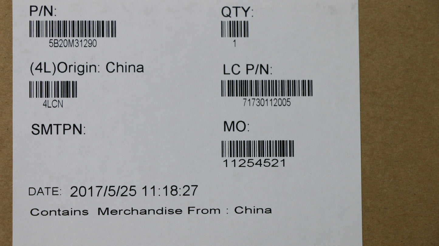 Lenovo Mb I7-7500U N16Sgtr 4Gl D4G Nb - 5B20M31290